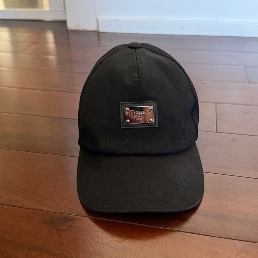 Boys - Dolce & Gabbana Black Cap with Metal Logo
